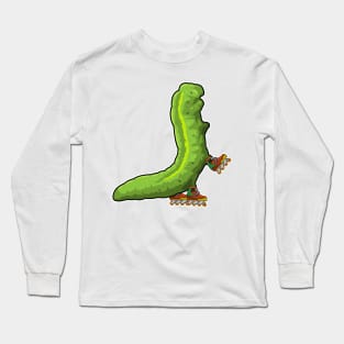 Caterpillar as Inline skater with Inline skates Long Sleeve T-Shirt